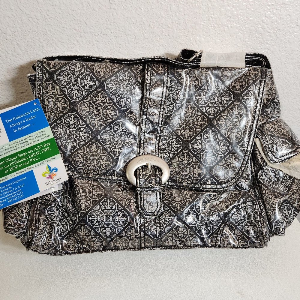 Diaper Bag NEW - Laminated Buckle Bag Fleur-De-Lis Baby Kalencom BNWT FAST SHIP